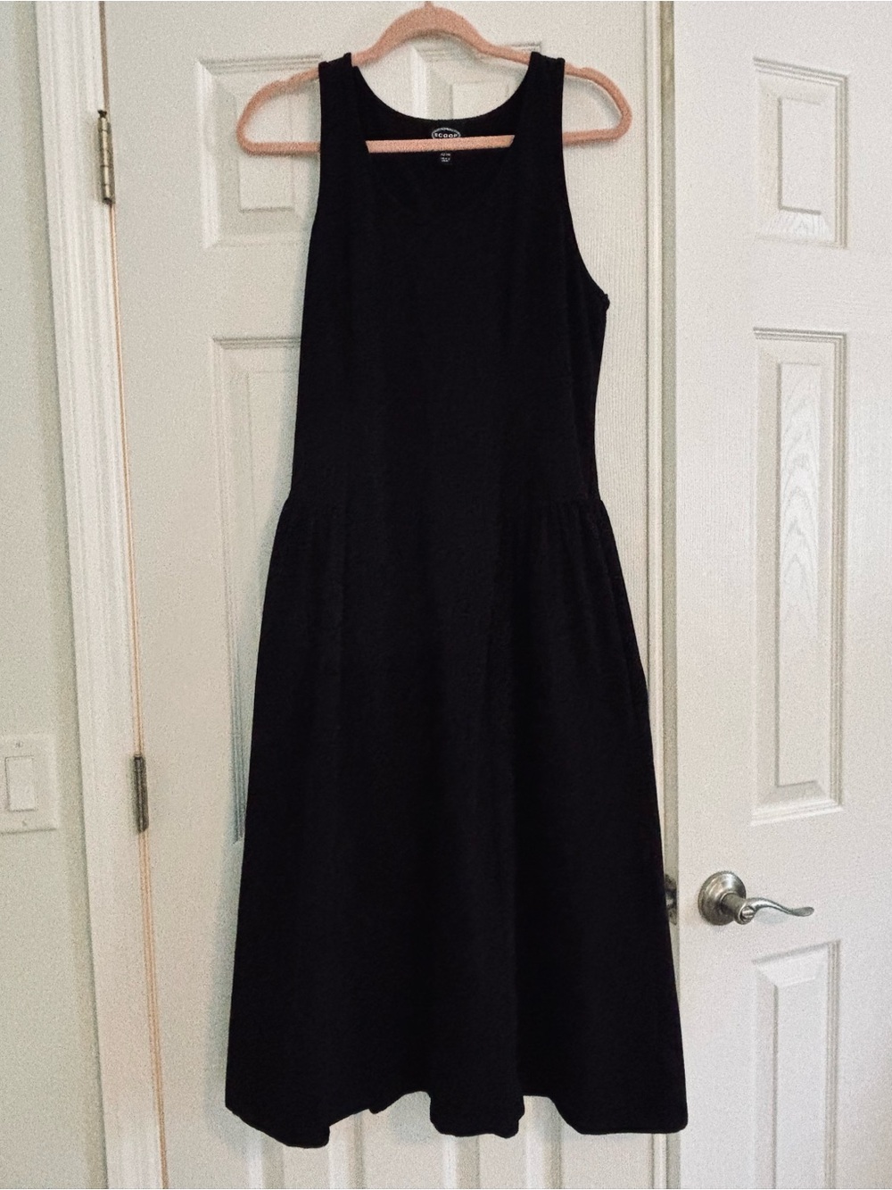 Women's Black Sleeveless Maxi Dress - Elegant Everyday Midi